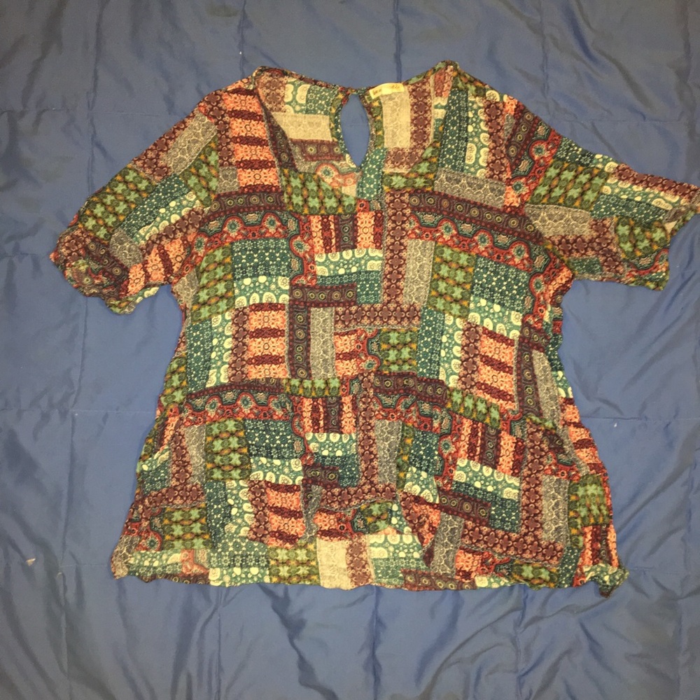 Boho Patchwork Top